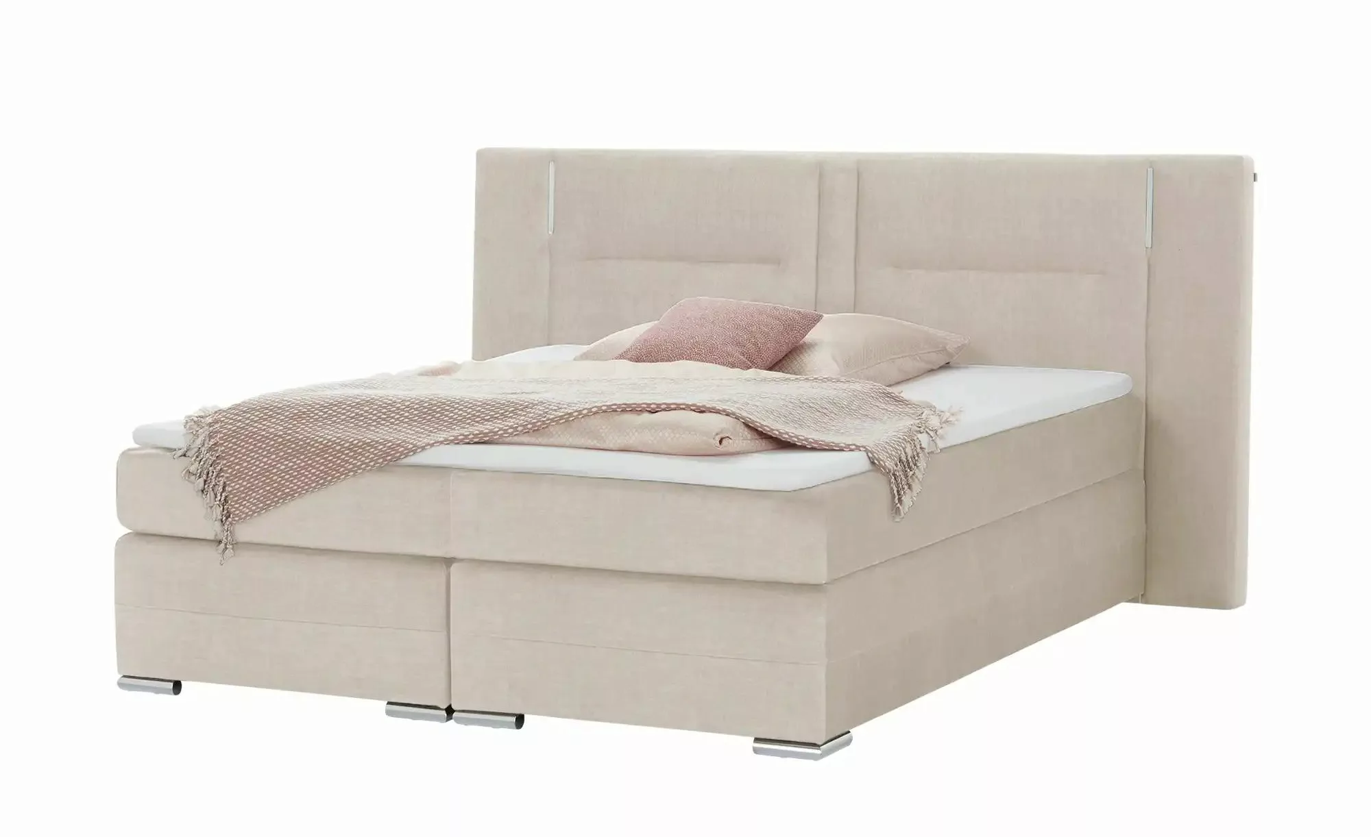 uno Boxspringbett  Aston ¦ beige ¦ Maße (cm): B: 213 H: 120 Betten > Boxspr günstig online kaufen