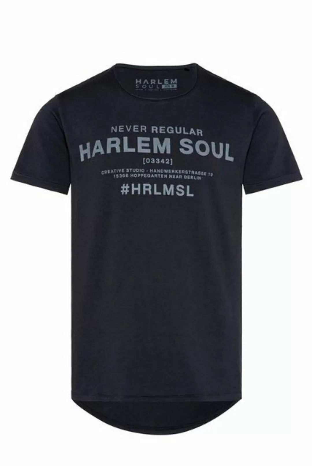 Harlem Soul Rundhalsshirt, mit fixierten Turn-up-Ärmeln günstig online kaufen