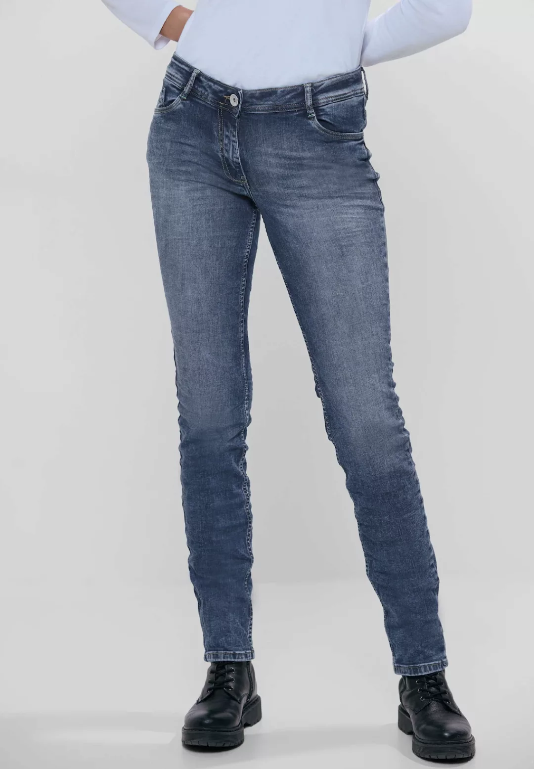 Cecil 5-Pocket-Jeans Scarlett mit Elasthan und toller Waschung günstig online kaufen