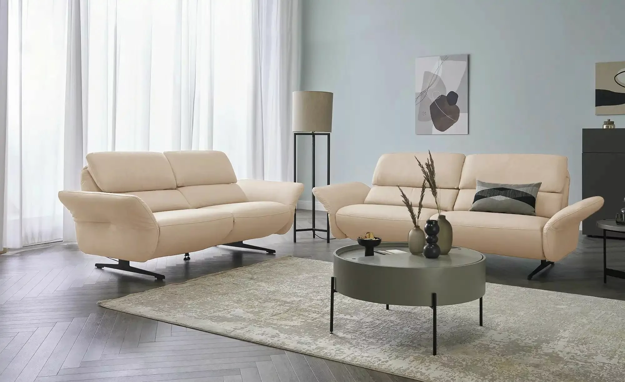 medium Einzelsofa  Yasmin ¦ creme ¦ Maße (cm): B: 240 H: 109 T: 168 Polster günstig online kaufen