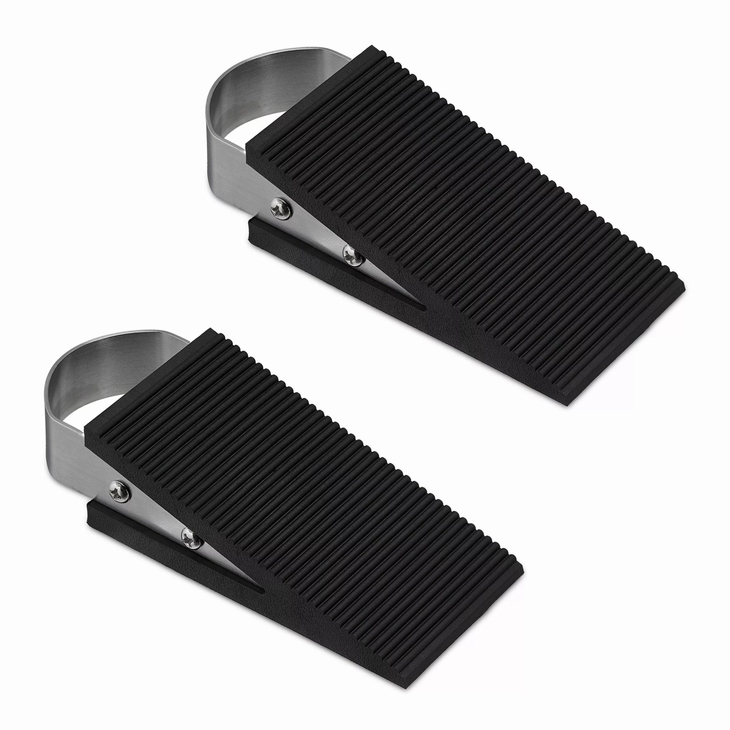 relaxdays Türstopper 2er Set Türkeil Gummi günstig online kaufen