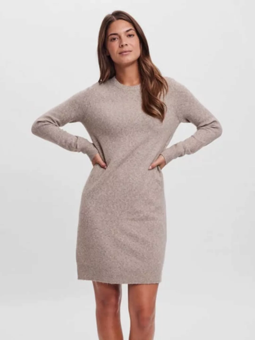 Vero Moda Strickkleid "VMDOFFY LS O-NECK DRESS GA NOOS" günstig online kaufen