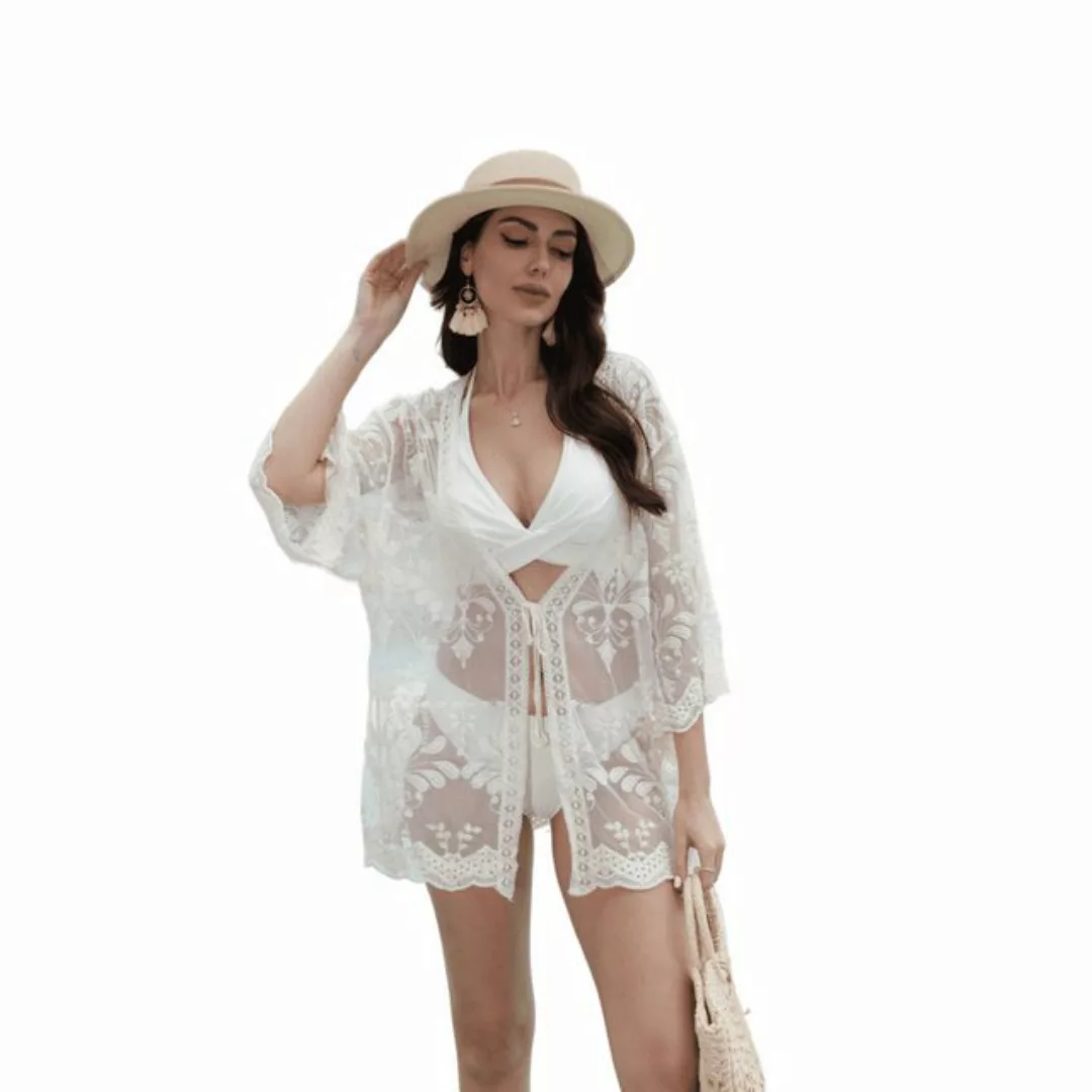 AUKUU Strandkleid Boho-Style, modische Outerwear mit V-Ausschnitt, locker u günstig online kaufen