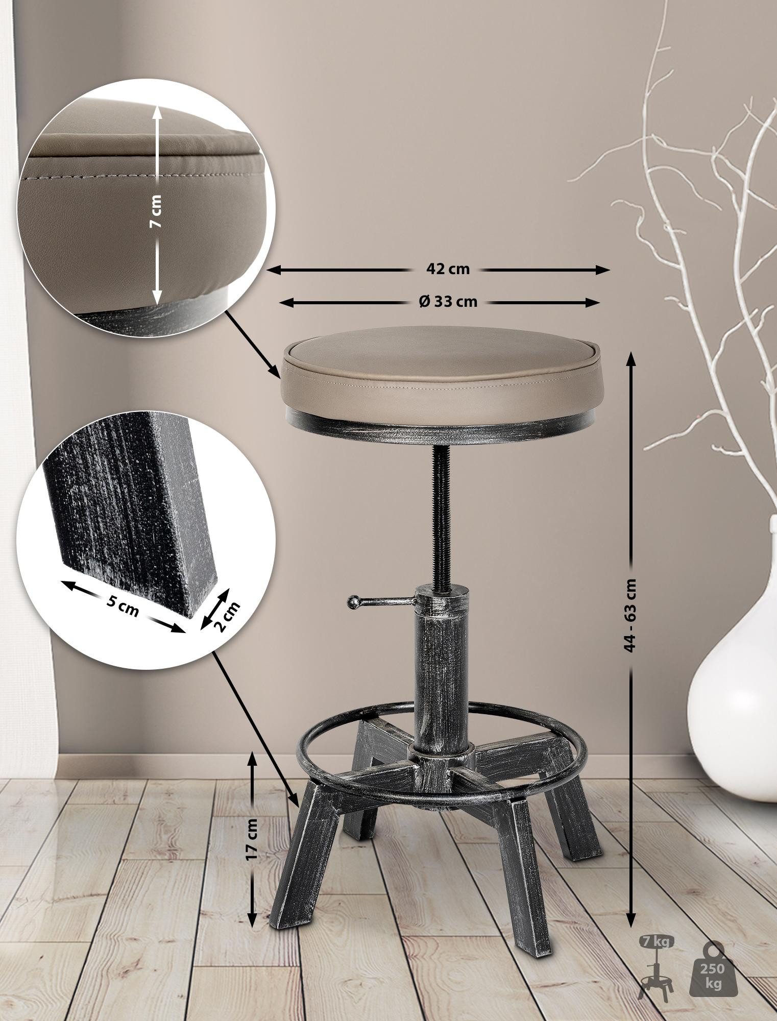 CLP Sitzhocker Destin, im Industrial Design, günstig online kaufen