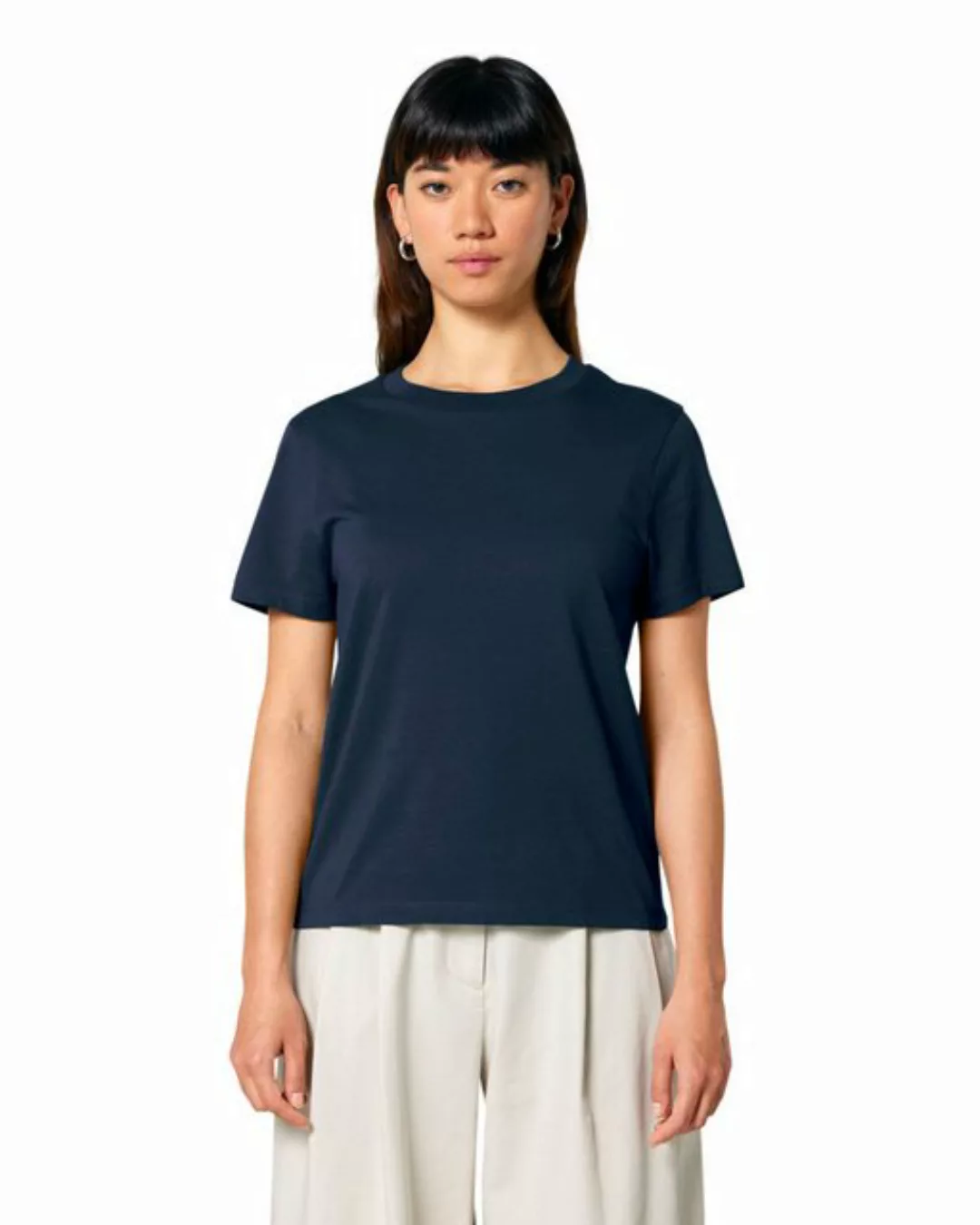 Hilltop T-Shirt Damen T-Shirt 100% Bio-Baumwolle, Rundhals, Sommer Basic Ku günstig online kaufen