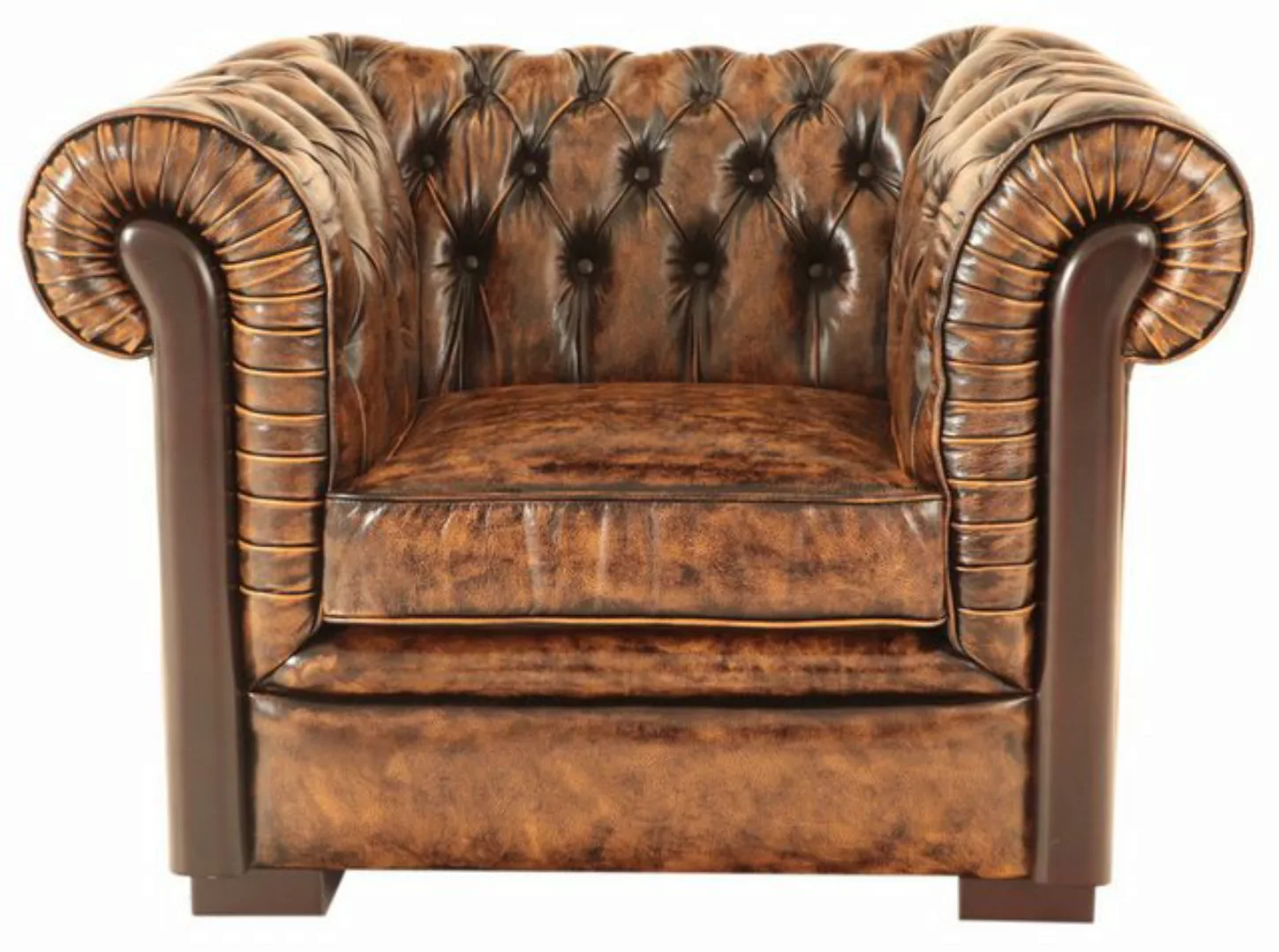 Indischesmoebelhausde Chesterfield-Sofa Einsitzer-Sofa Chesterfield Tiffy a günstig online kaufen