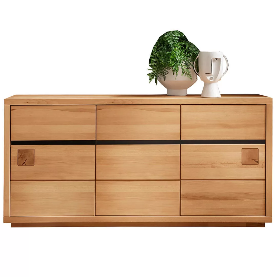 Sideboard 175 cm breit nodern in massiver Buche geölt WINCHESTER-69 günstig online kaufen