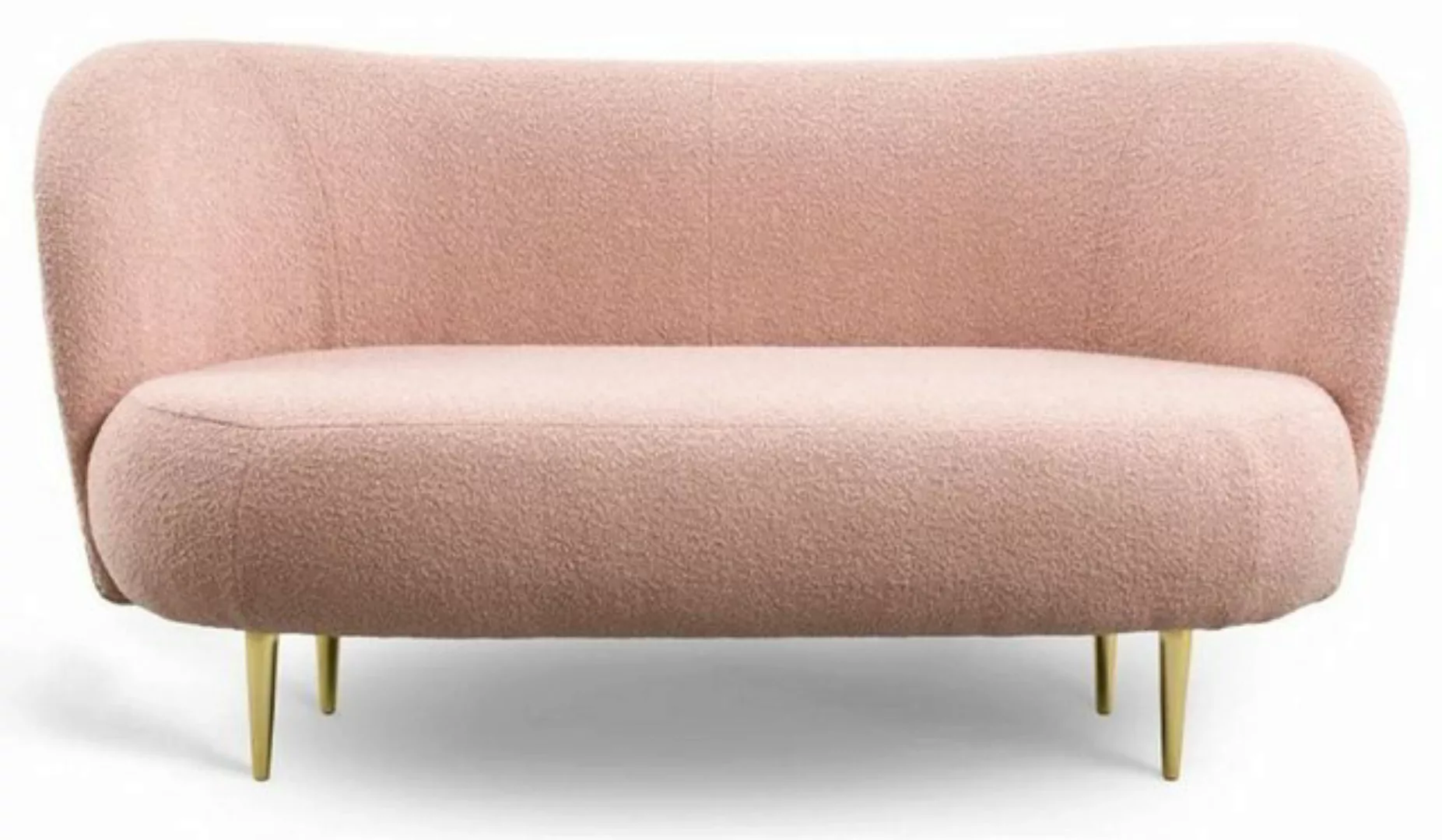 Casa Padrino Sofa Casa Padrino Luxus 3er Sofa Rosa / Gold 180 x 72 x H. 80 günstig online kaufen