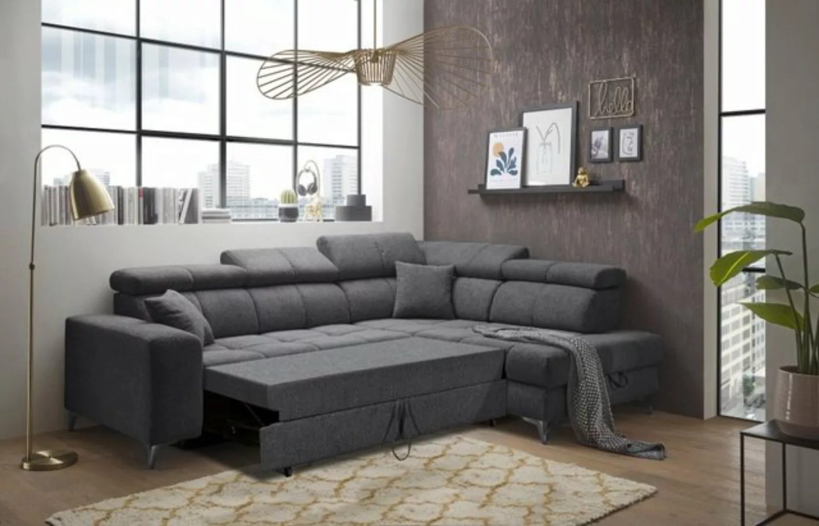 ED EXCITING DESIGN Ecksofa "Sydney L-Form", (2 St.) günstig online kaufen