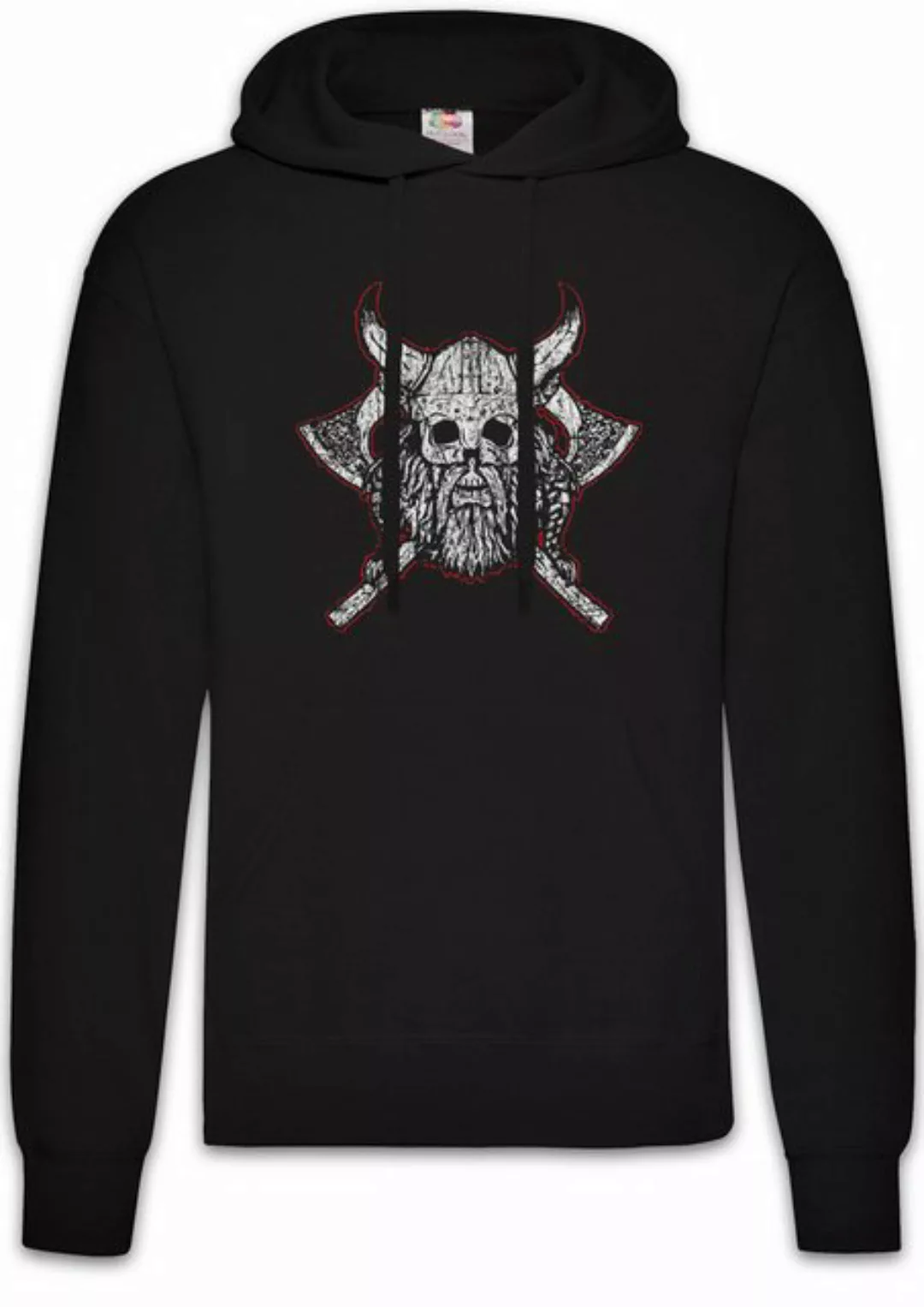 Urban Backwoods Hoodie Viking Skull VII Herren Hoodie Runen Runes Thor Nors günstig online kaufen