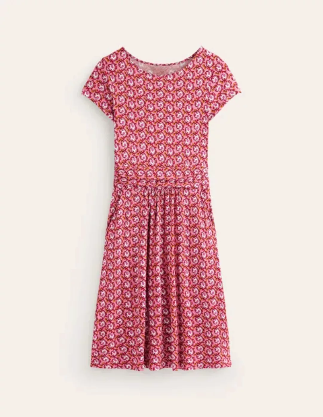 Amelie Jersey-Kleid Damen Boden, Kaschmirrose, Foliage Terrace günstig online kaufen