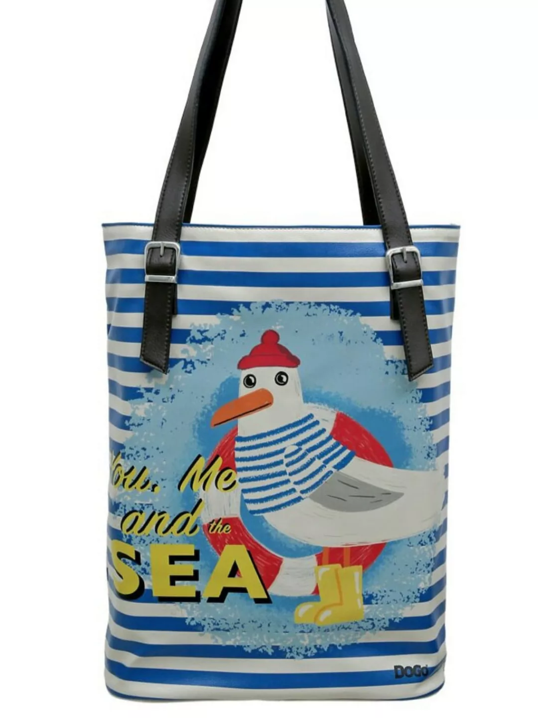 DOGO Umhängetasche "Damen Tall Bag You, Me and the Sea Vegan Damen Handtasc günstig online kaufen