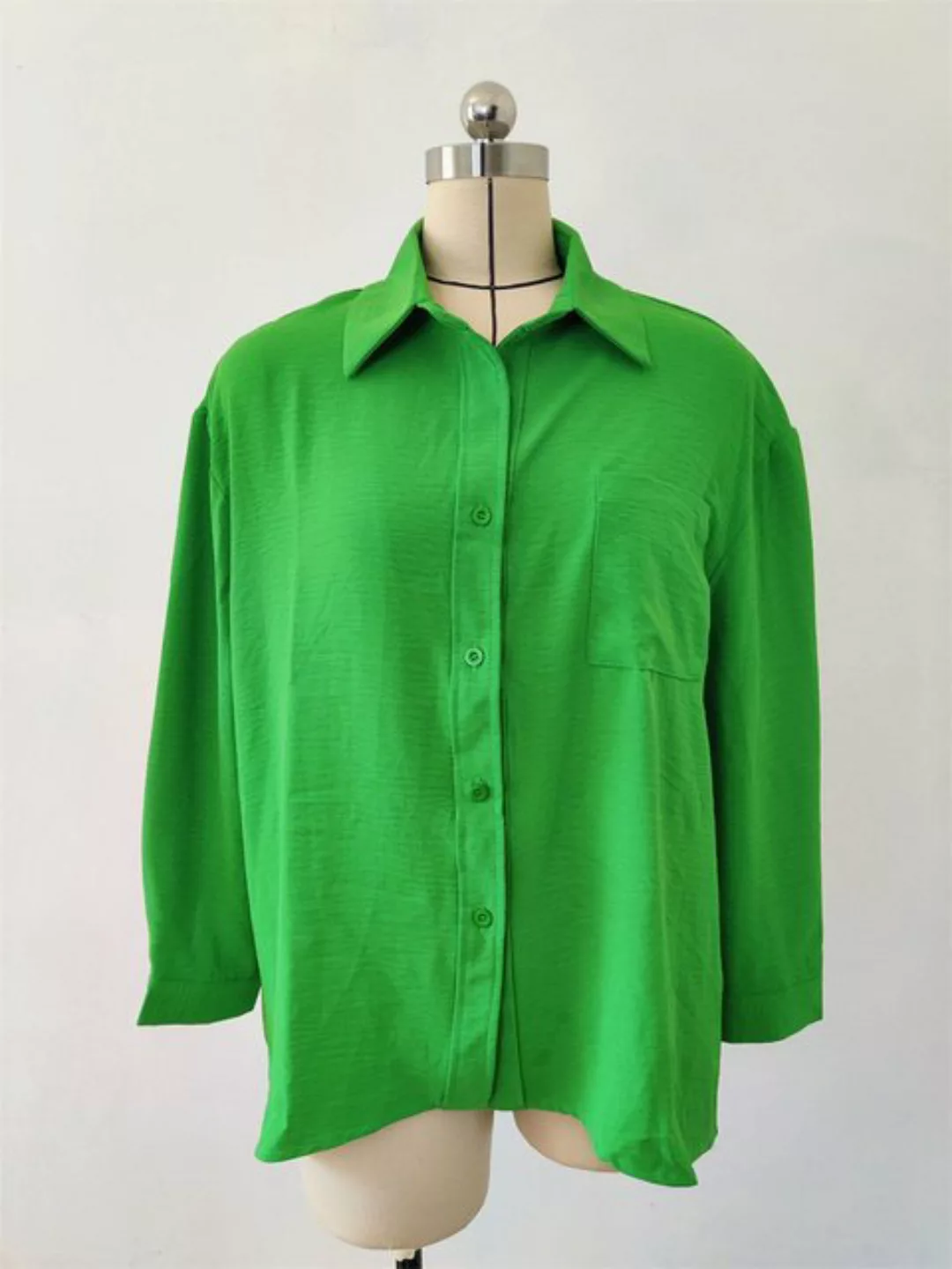 AFAZ New Trading UG Blusentop Einreihiges Cardigan-Langarmshirt mit locker günstig online kaufen