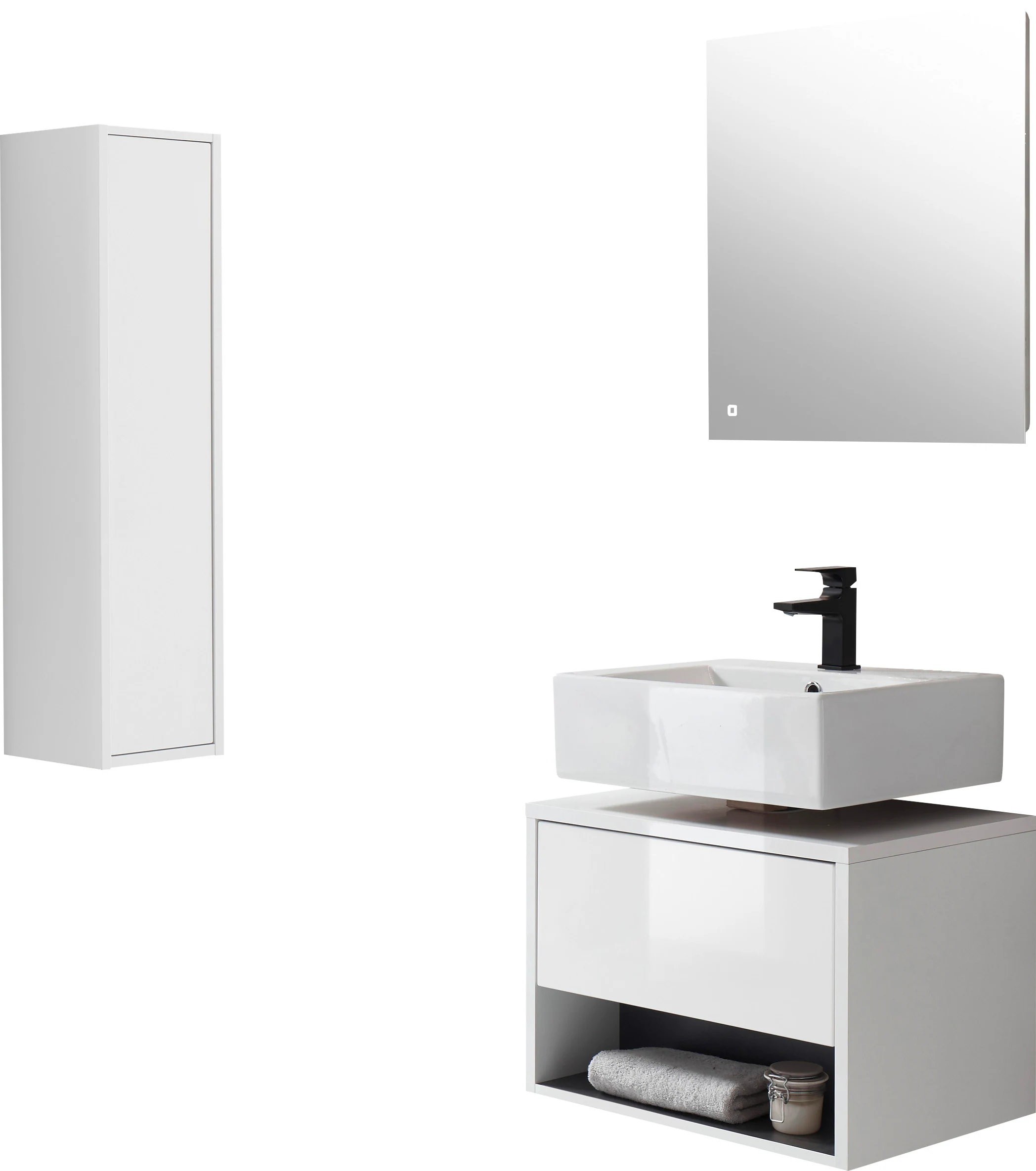 Places of Style Badmöbel-Set »Studio Line, Bad im modernen Design, 3-teilig günstig online kaufen