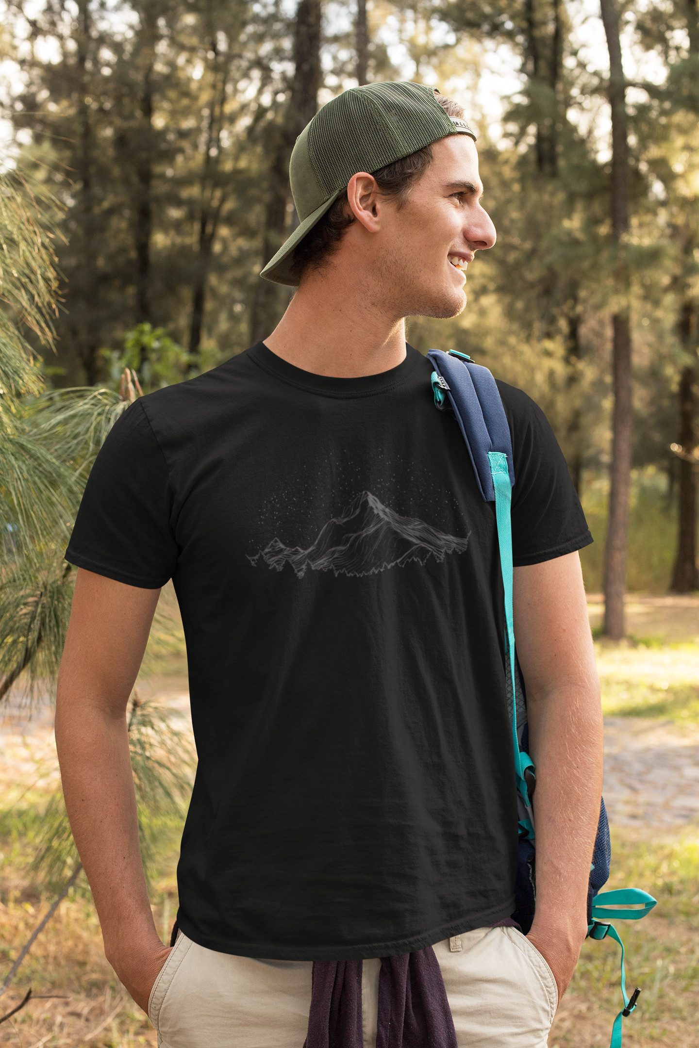 Baddery Print-Shirt Wander Shirt: "Berghimmel" - günstig online kaufen