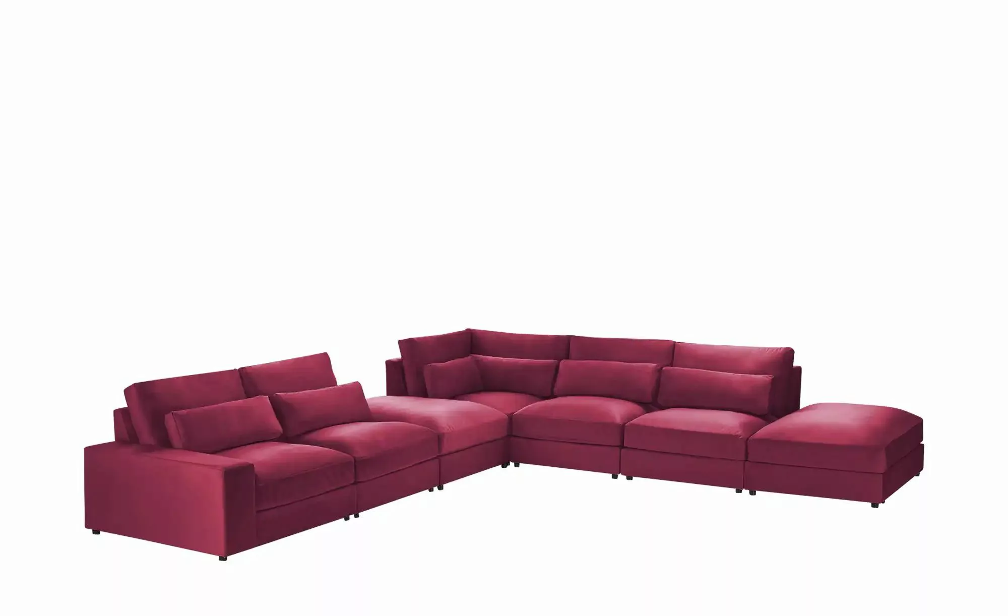 Ecksofa  Branna ¦ rot ¦ Maße (cm): B: 412 H: 88 T: 386 Polstermöbel > Sofas günstig online kaufen