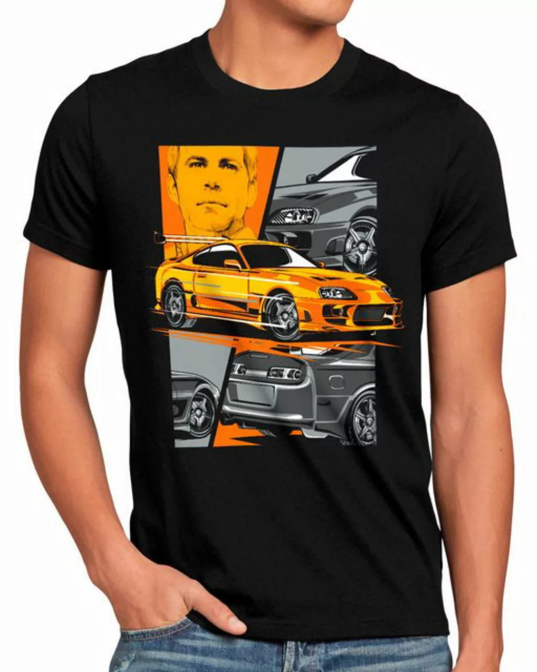 style3 T-Shirt Furious Paul Walker o'conner autorennen the fast and the fur günstig online kaufen