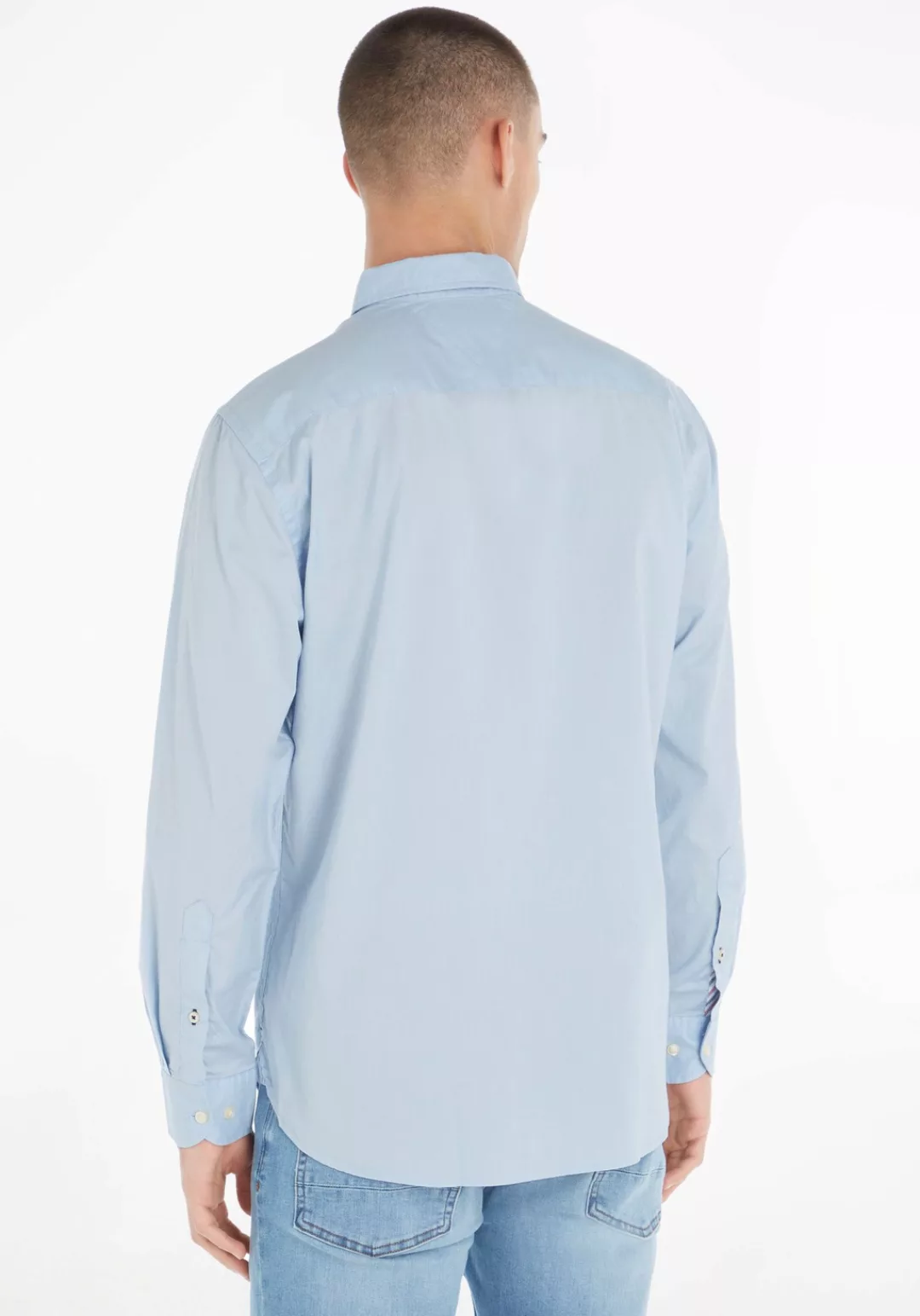 Tommy Hilfiger Langarmhemd "LA-Hemd Flex Poplin" günstig online kaufen