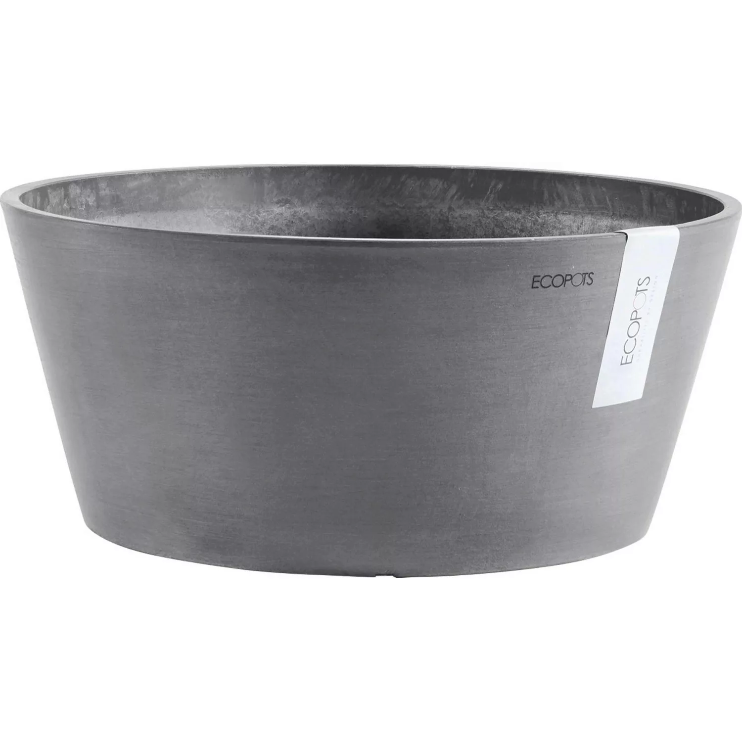 Ecopots Pflanzschale Frankfurt Ø 41 cm Grau günstig online kaufen