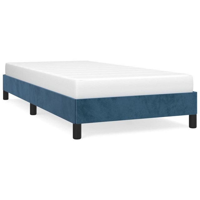 furnicato Bett Bettgestell Dunkelblau 90x190 cm Samt günstig online kaufen