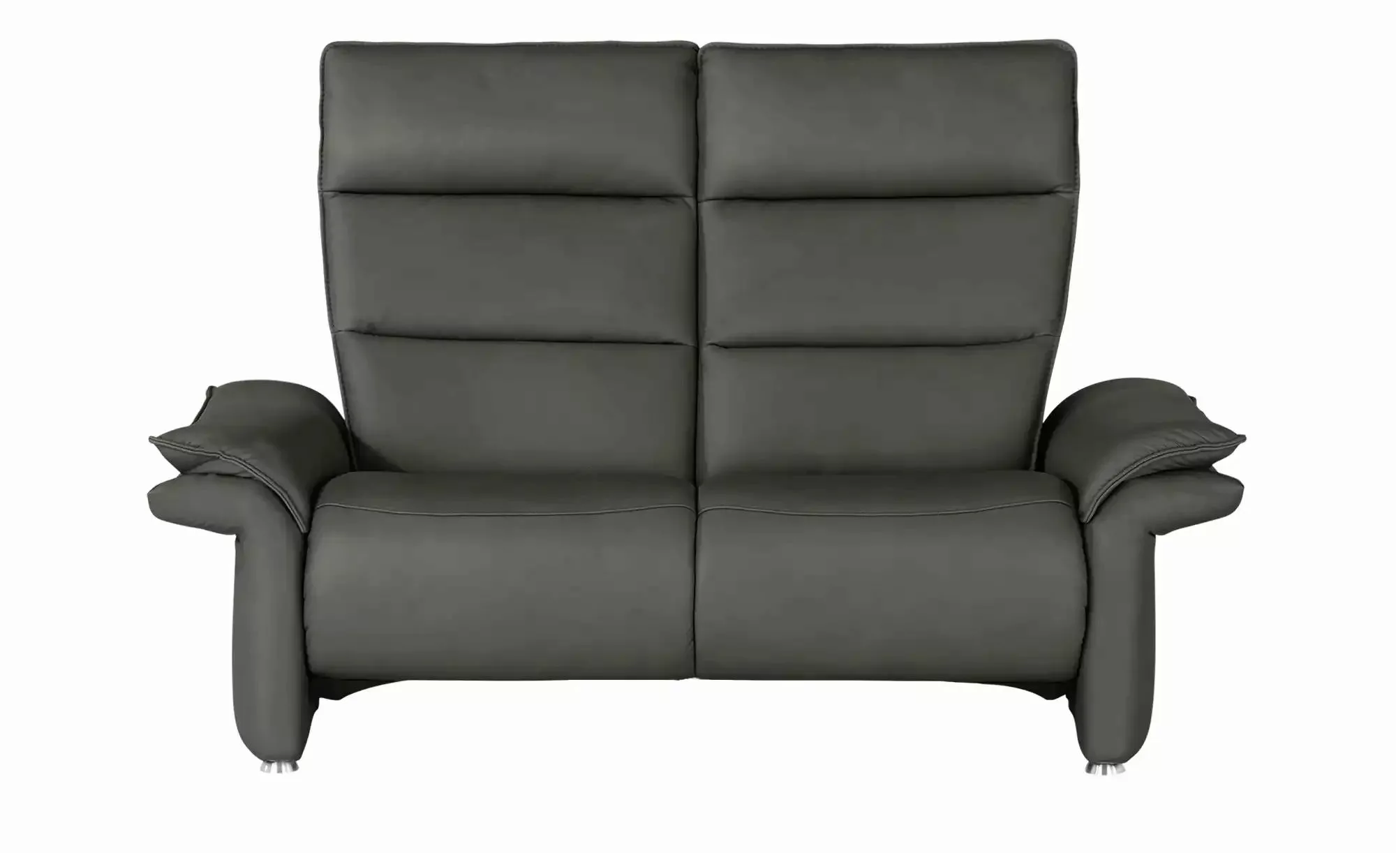 Hukla Ledersofa  Corvina ¦ grau ¦ Maße (cm): B: 154 H: 109 T: 90.0 Polsterm günstig online kaufen