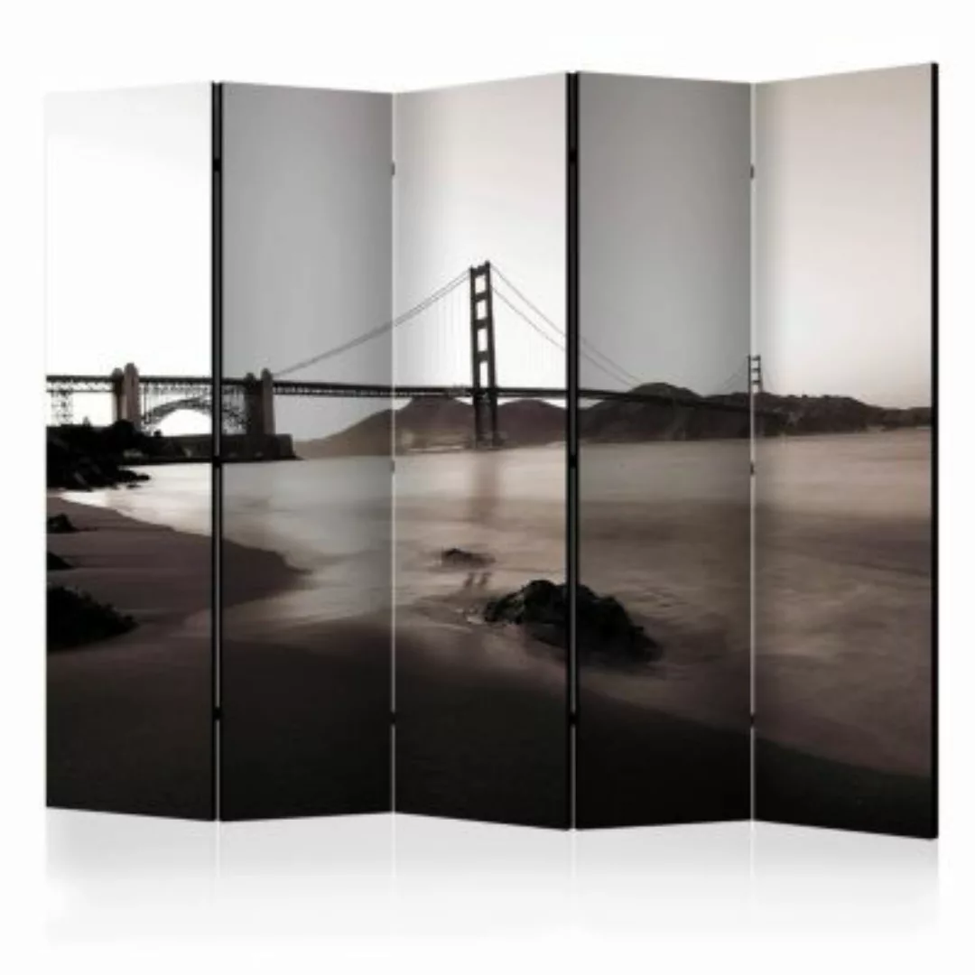 artgeist Paravent San Francisco: Golden Gate Bridge in black and white II [ günstig online kaufen