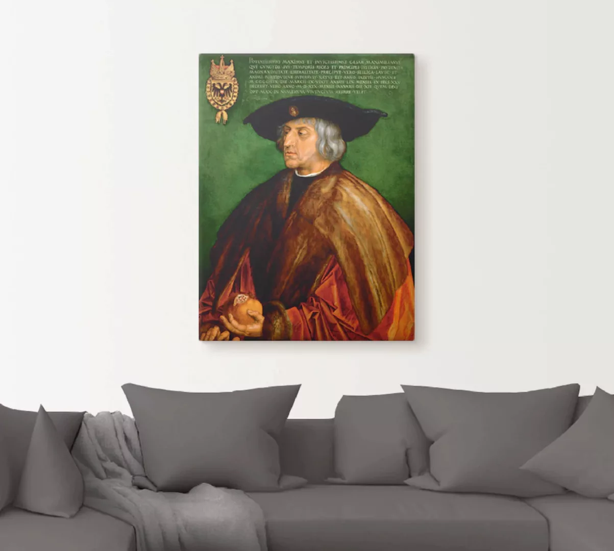 Artland Leinwandbild "Kaiser Maximilian I. 1519.", Menschen, (1 St.) günstig online kaufen