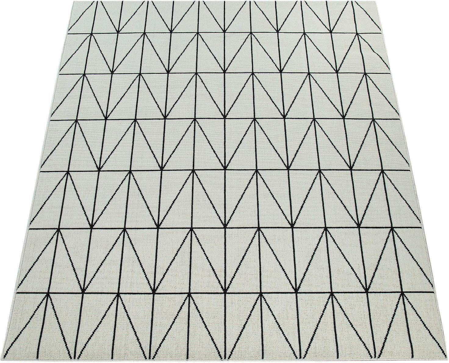 Paco Home Teppich »Brugge 224«, rechteckig, 4 mm Höhe, Flachgewebe, moderne günstig online kaufen