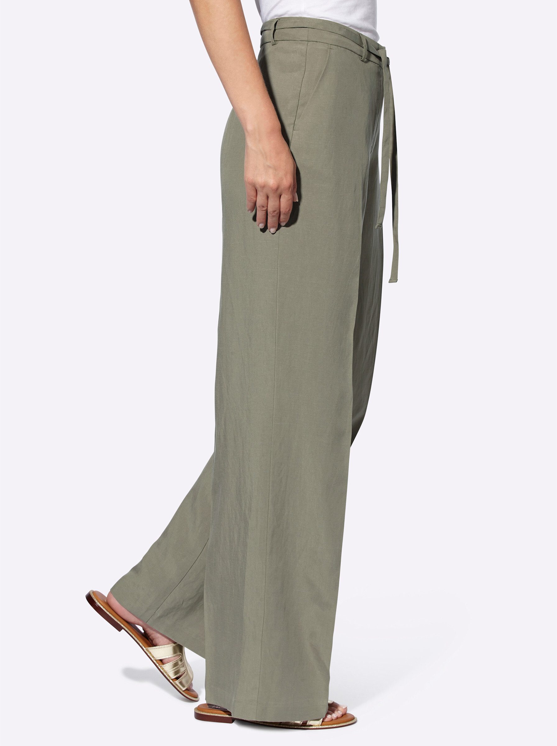 heine Jerseyhose Leinenhose Innenbeinlänge ca. 79 günstig online kaufen