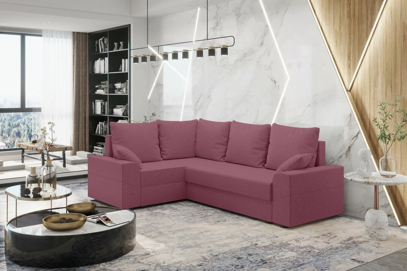 Stylefy Ecksofa Montero, L-Form, Eckcouch, Sofa, Sitzkomfort, mit Bettfunkt günstig online kaufen