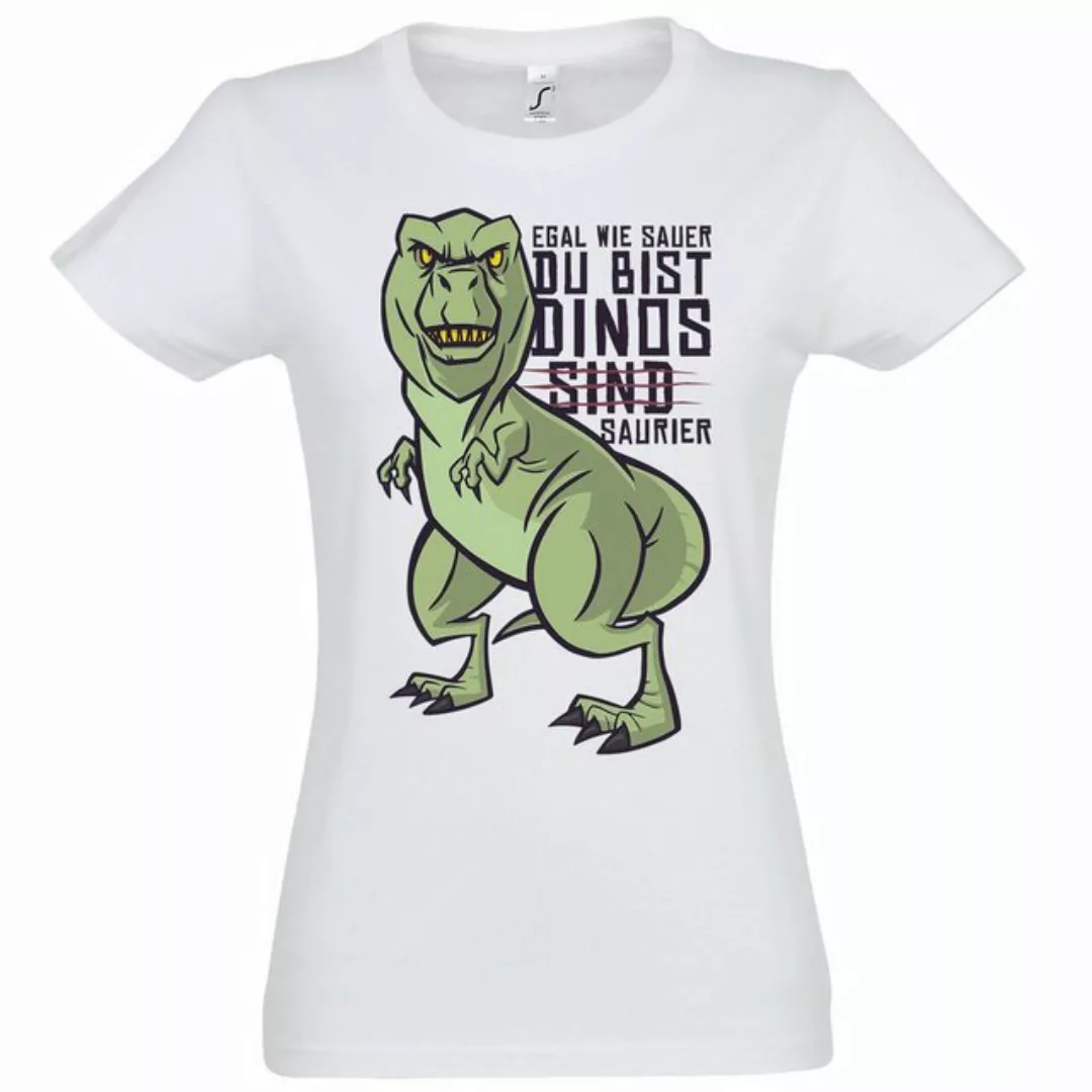 Youth Designz T-Shirt Dinos Sind Saurier Damen Shirt mit trendigem Frontpri günstig online kaufen