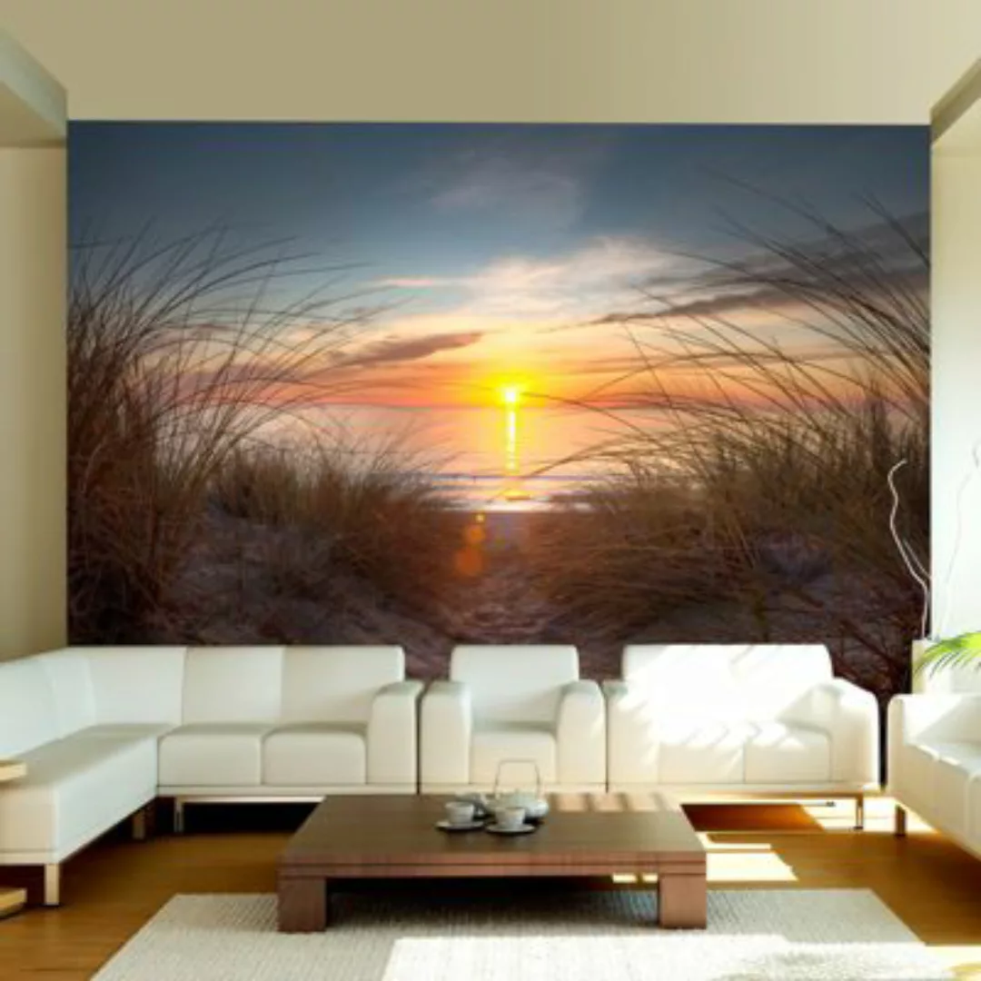 artgeist Fototapete Sonnenuntergang am Atlantik mehrfarbig Gr. 300 x 231 günstig online kaufen