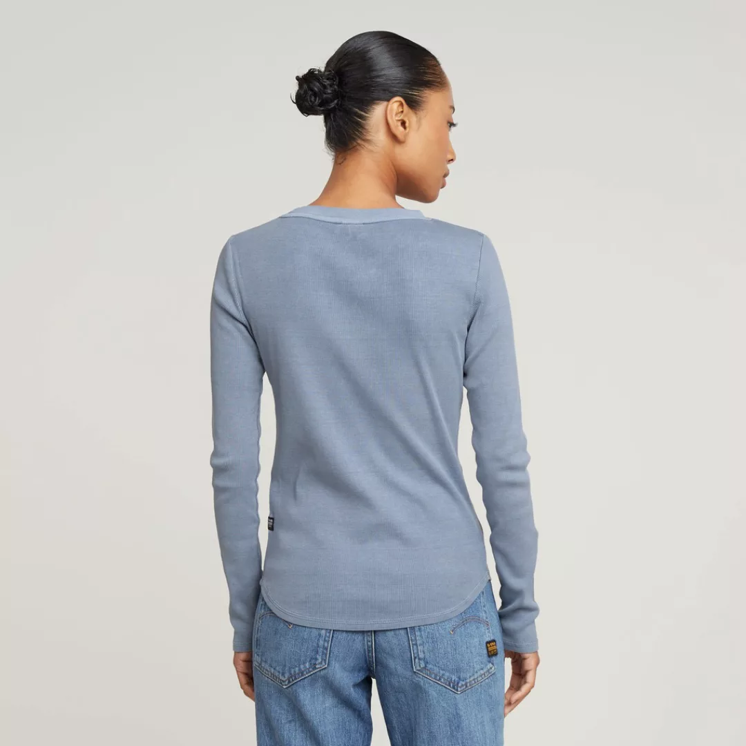 G-STAR Langarmshirt "Tops Overdyed slim", im Overdyed-Look günstig online kaufen