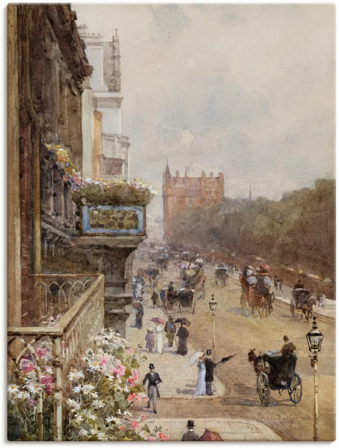 Artland Wandbild "Piccadilly, London. 1894", Gruppen & Familien, (1 St.), a günstig online kaufen