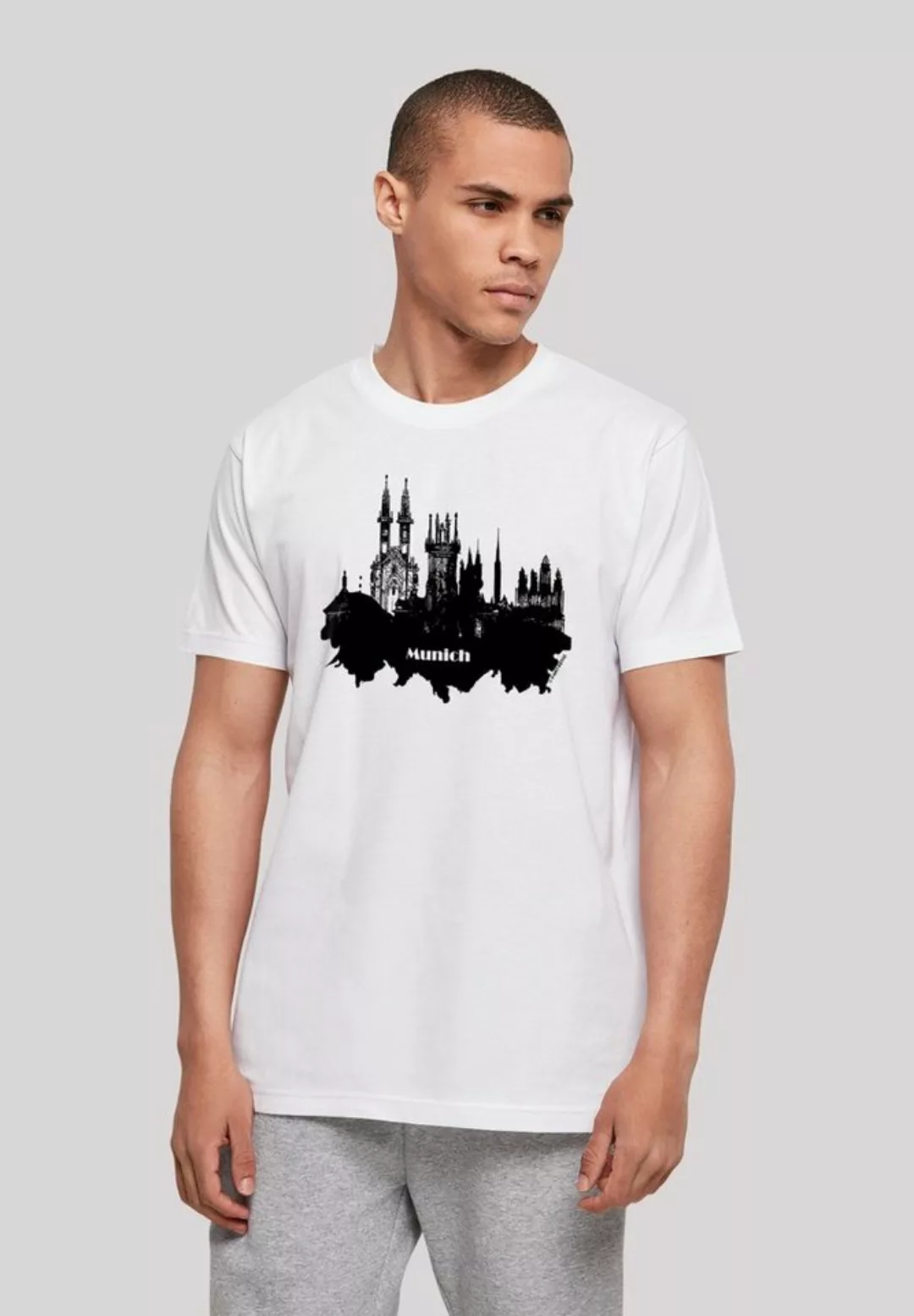 F4NT4STIC T-Shirt "Cities Collection - Munich skyline", Print günstig online kaufen