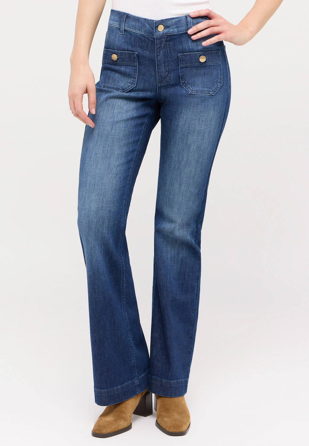 ANGELS Bootcut-Jeans "LENI FLARED SMART", mit Comfort Stretch günstig online kaufen