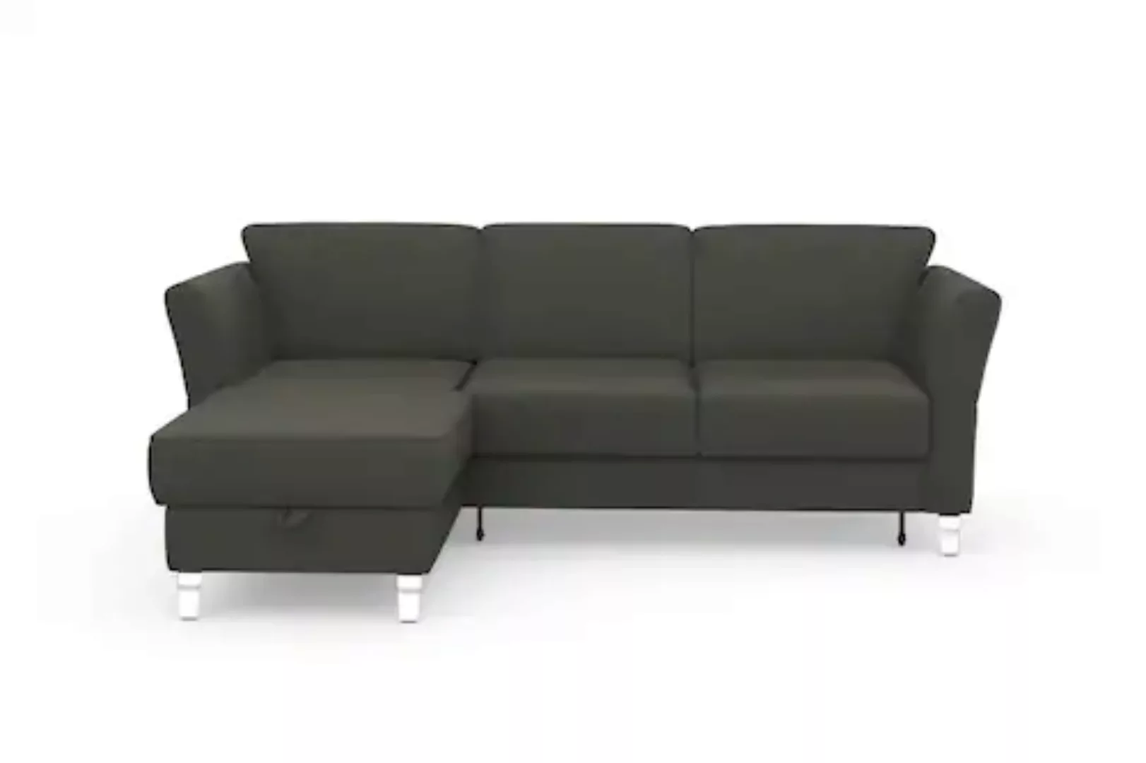 sit&more Ecksofa »Visby L-Form«, wahlweise mit Bettfunktion und Bettkasten, günstig online kaufen