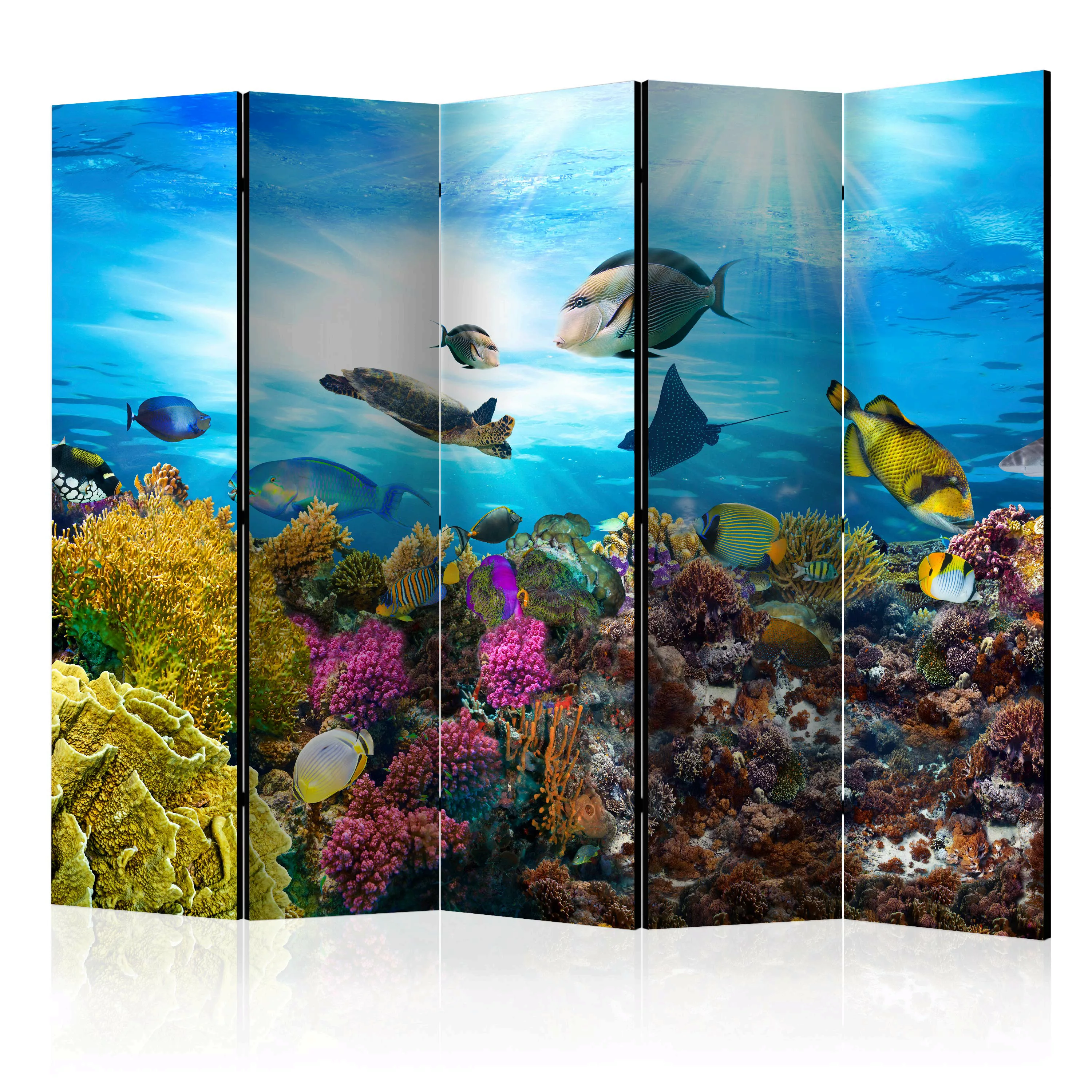 5-teiliges Paravent - Coral Reef Ii [room Dividers] günstig online kaufen