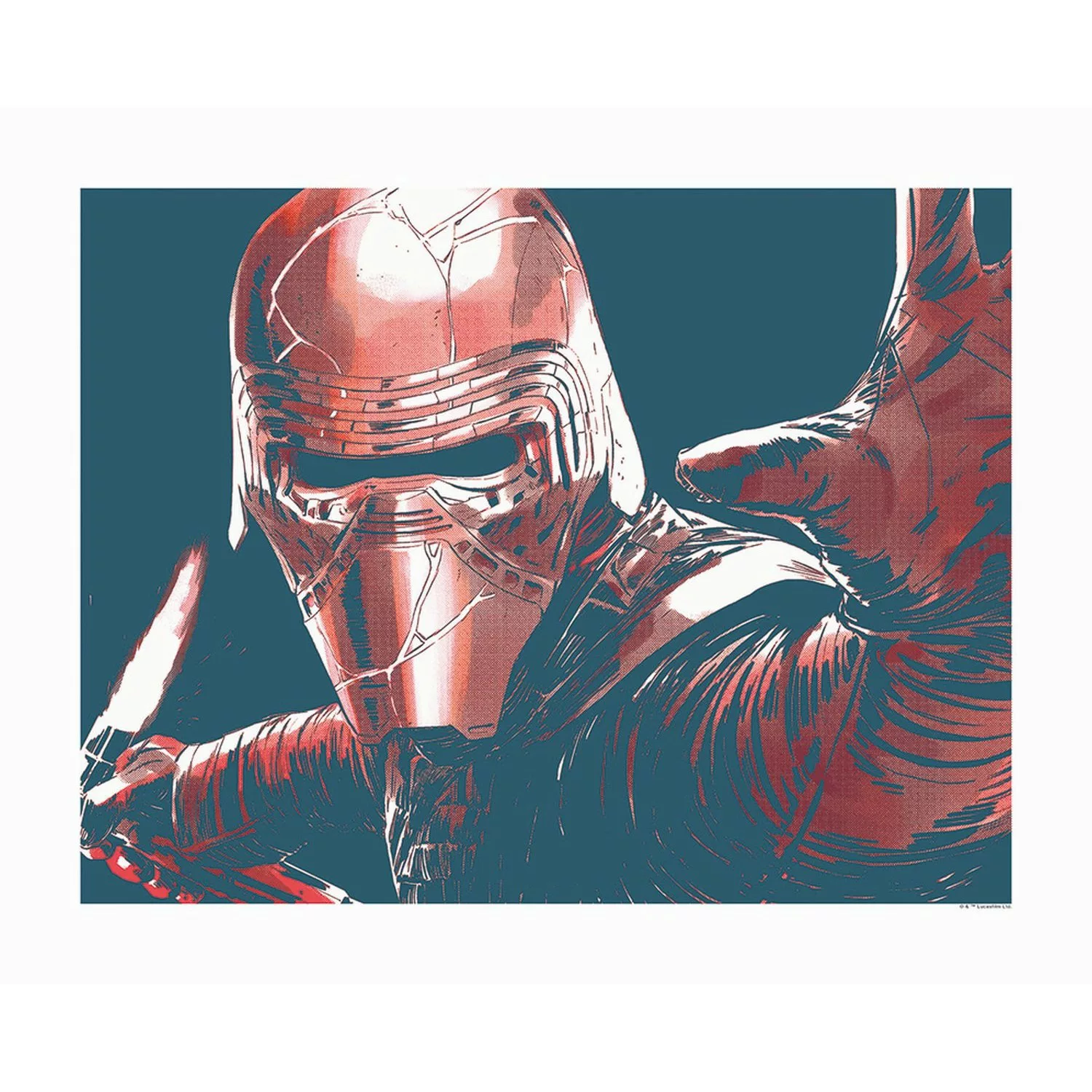 Disney Poster Star Wars Kylo Rot und Blau 50 x 40 cm 610261 günstig online kaufen