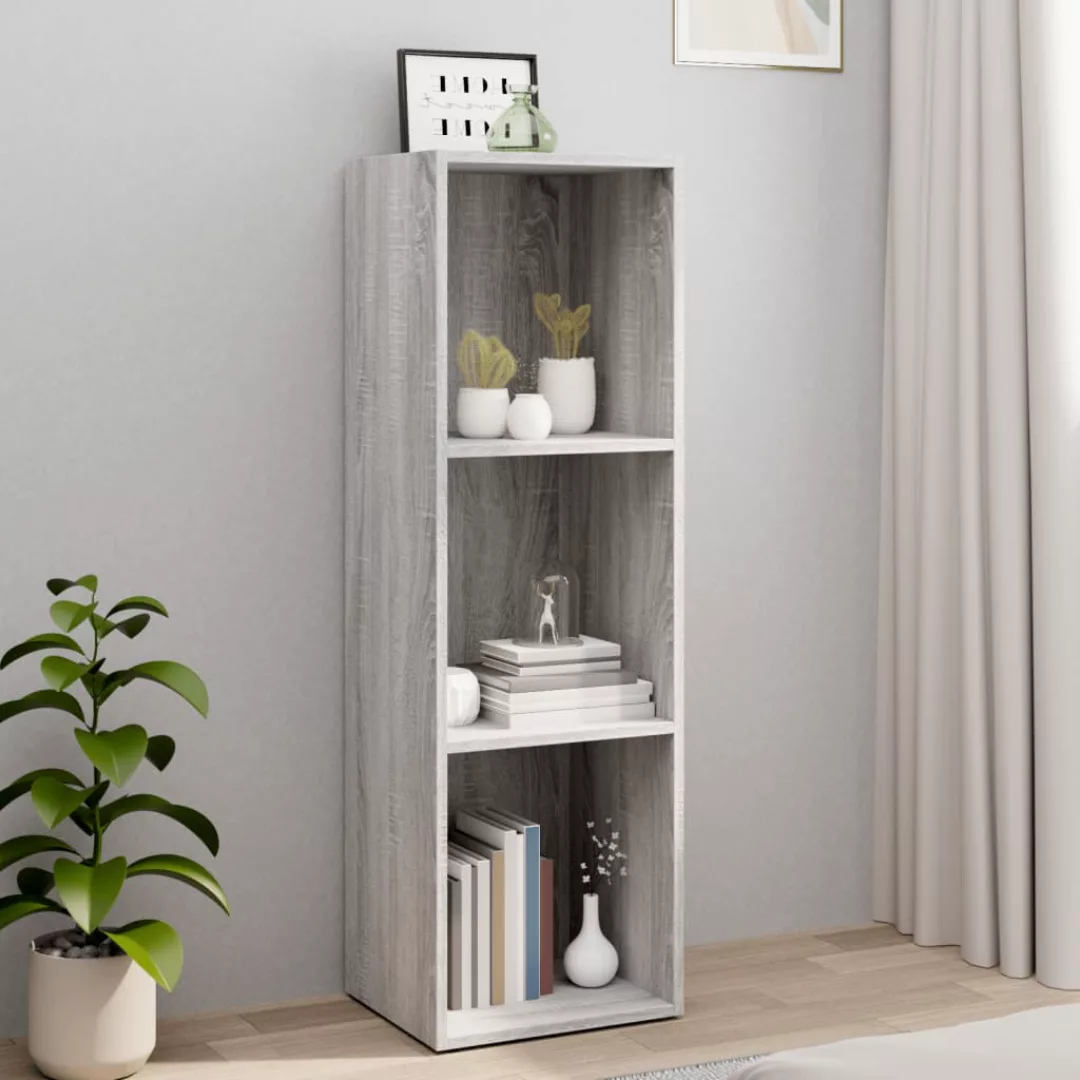 Vidaxl Bücherschrank/tv-schrank Grau Sonoma 36x30x114 Cm Holzwerkstoff günstig online kaufen