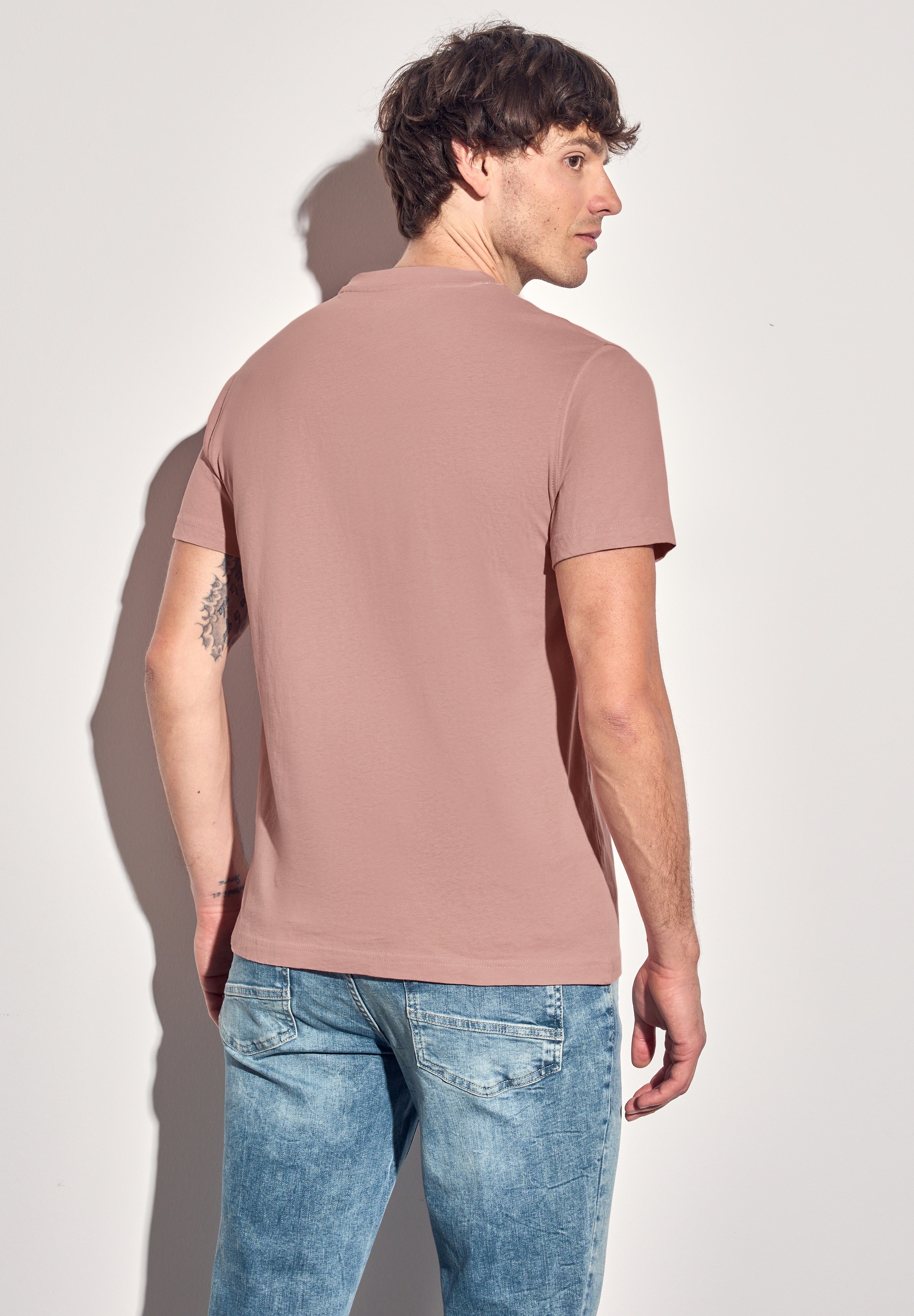 STREET ONE MEN T-Shirt, mit Rundhalsausschnitt günstig online kaufen