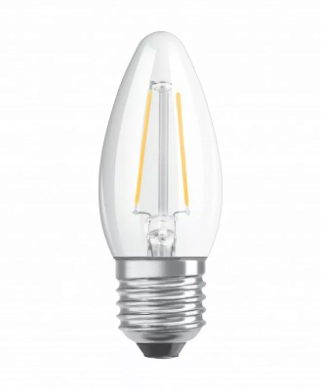 OSRAM LED STAR CLASSIC B 40 BLI Warmweiß Filament Klar E27 Kerze günstig online kaufen