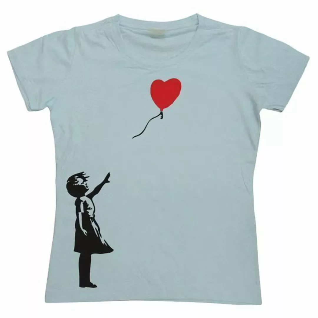 Hybris T-Shirt Girl With Balloon Girly T-Shirt günstig online kaufen