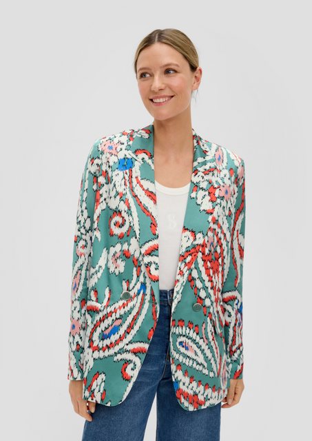 s.Oliver Jackenblazer Blazer mit All-over-Muster günstig online kaufen