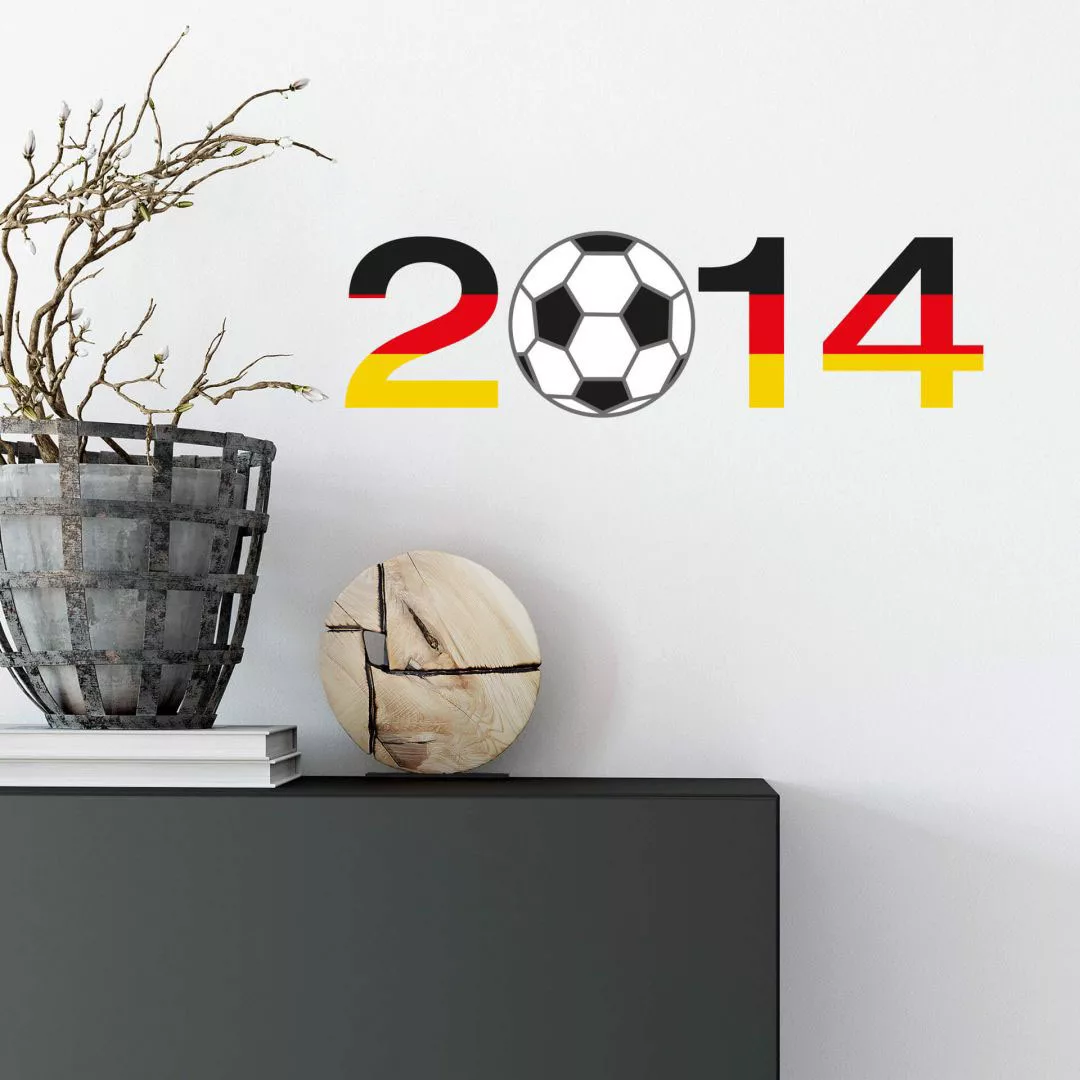 Wall-Art Wandtattoo »Fußballdeko 2014 mit Fußball«, (1 St.), selbstklebend, günstig online kaufen