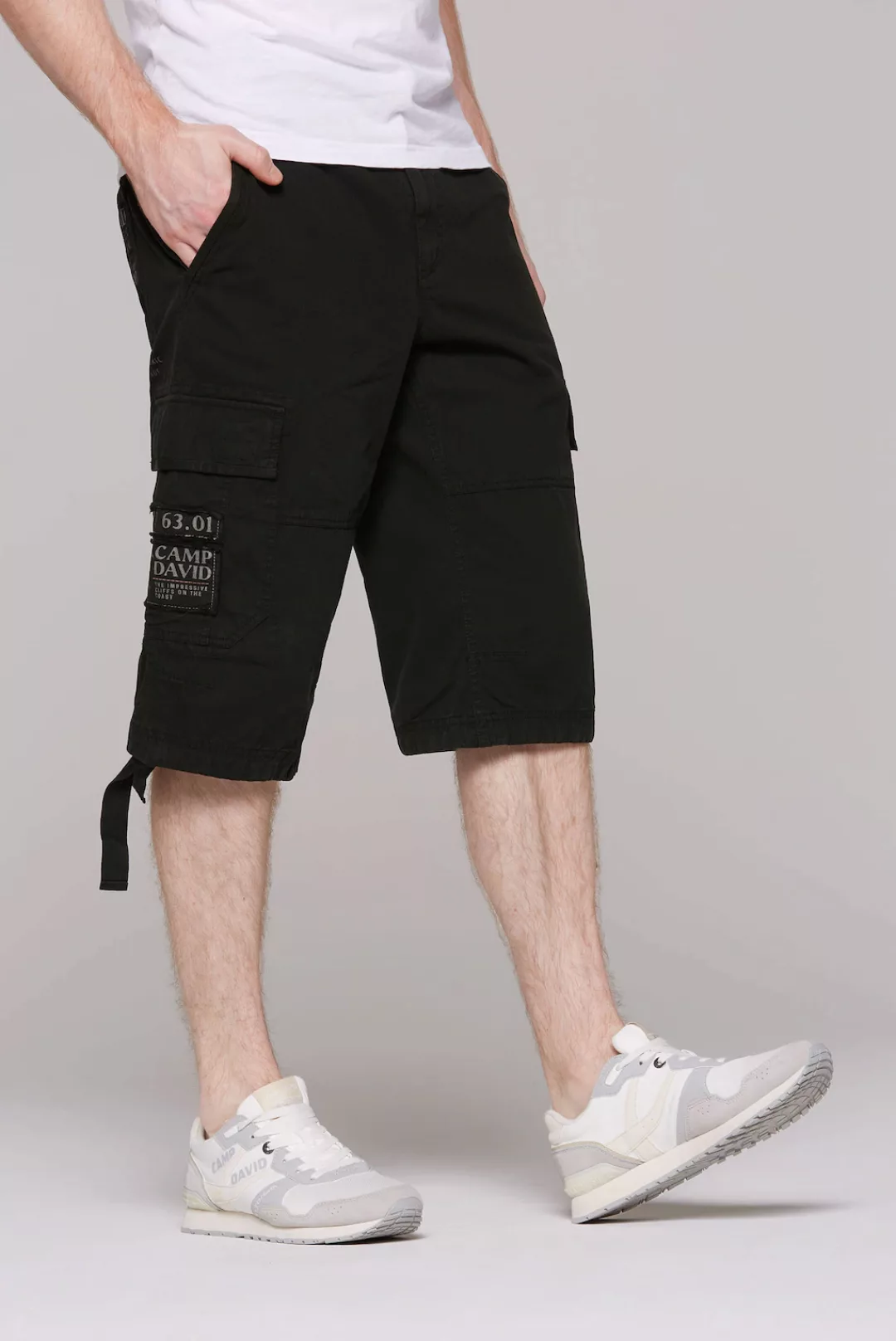 CAMP DAVID Skaterbermudas, Sommerhose mit Webstreifen und Prints günstig online kaufen