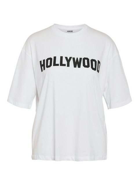 Noisy may T-Shirt Hollywood Schriftzug T-Shirt mit Rückenprint NMMILLIE HOL günstig online kaufen