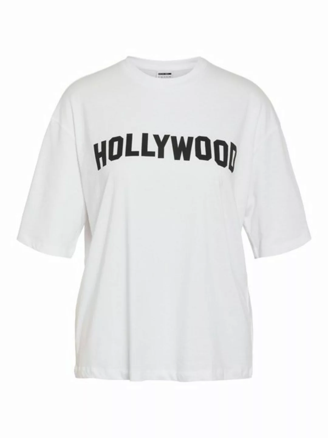 Noisy may T-Shirt Hollywood Schriftzug T-Shirt mit Rückenprint NMMILLIE HOL günstig online kaufen