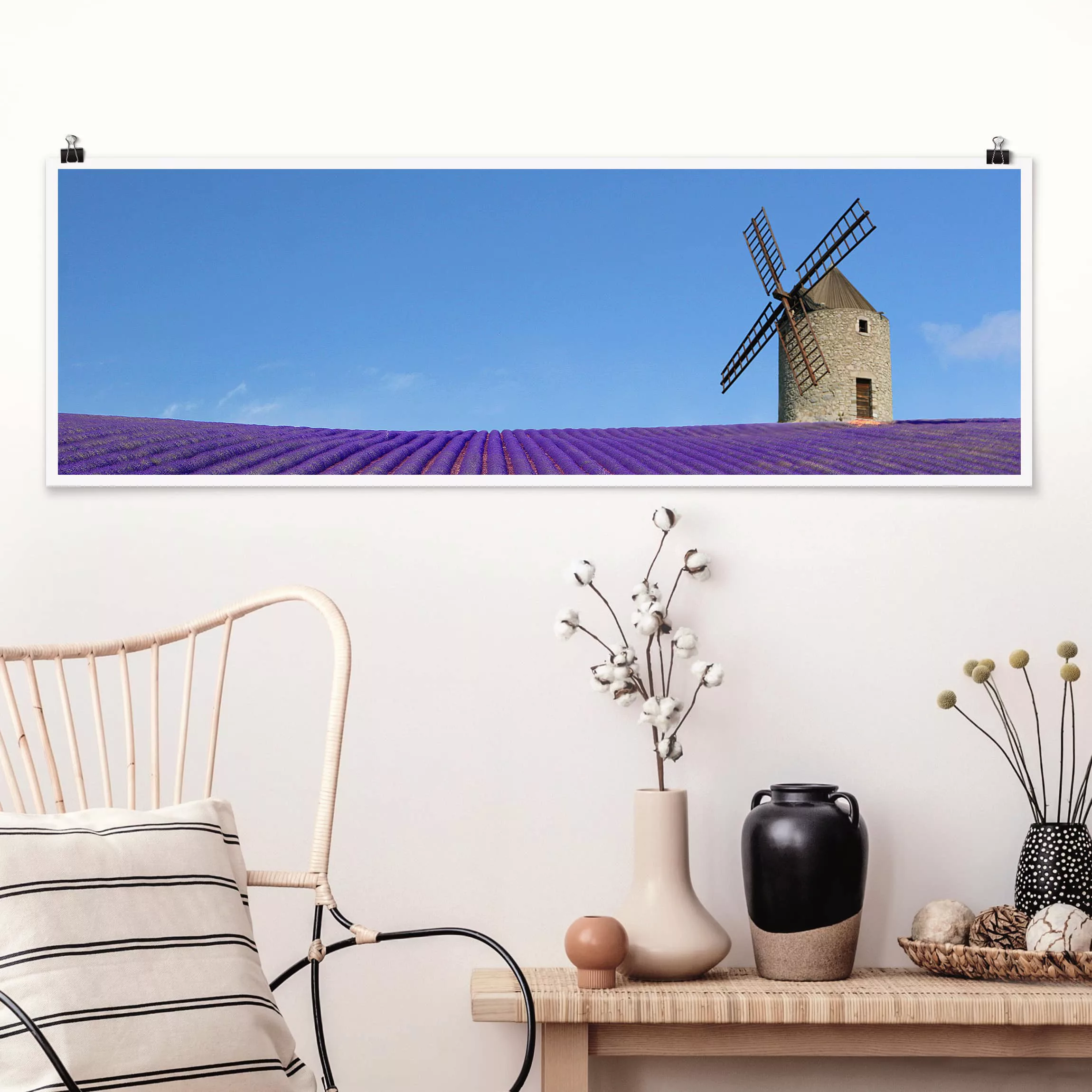 Panorama Poster Natur & Landschaft Lavendelduft in der Provence günstig online kaufen