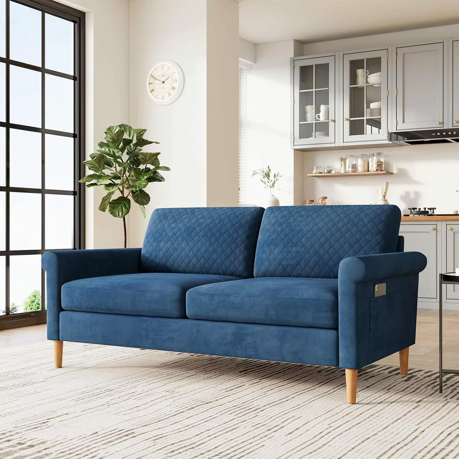 NAIMP 2-Sitzer Stoff Sofa 164cm mit günstig online kaufen
